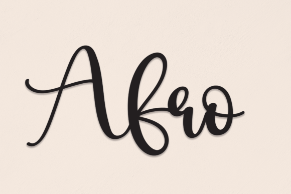 Afro Font: A Handwritten Typeface for Building a Consistent Brand