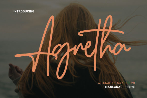 Agretha: A Signature Script Font for Modern Web Design