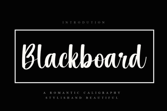 Blackboard: A Script Font Built for Real-World Projects