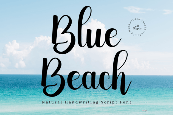 Blue Beach Font: A Handwritten Touch for Editorial Design