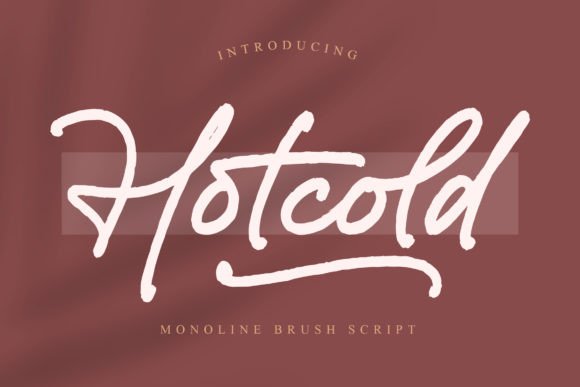 Hotcold: A Monoline Handwritten Font Built for Modern Digital Designs