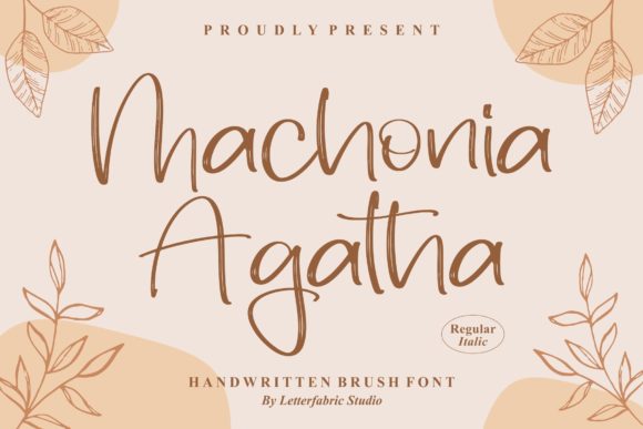 Machonia Agatha: A Handwritten Font for Editorial Warmth