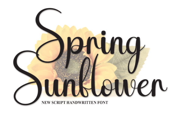 Spring Sunflower: A Handwritten Font for Editorial Elegance