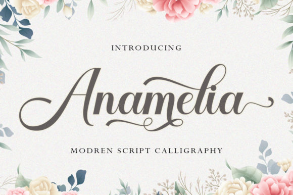 The Elegant Calligraphy of Anamelia Font