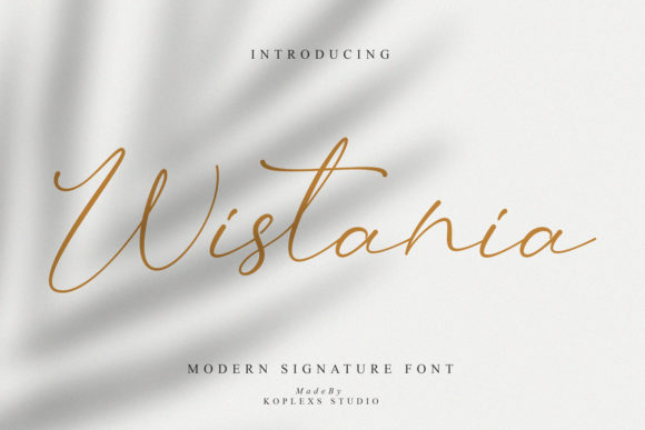 Wistania: The Heartfelt Script Font for Your Handmade Brand